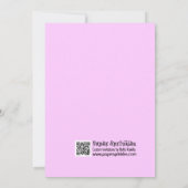 ボウリングガールパーティーの招待状 招待状 (裏面)