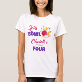 ボウリングキッズのボウリング誕生日パーティー Tシャツ