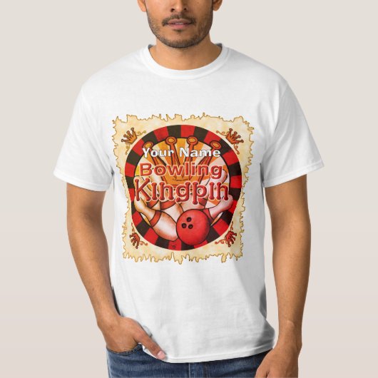 ボウリングキングピン Tシャツ (正面)