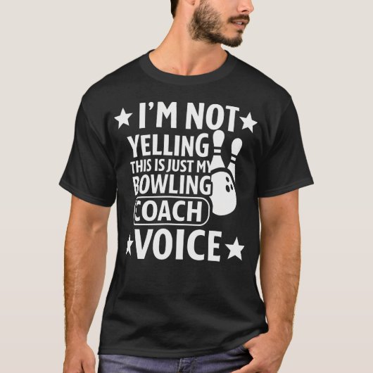 ボウリングコーチの声そのもの Tシャツ (正面)