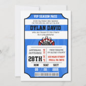 ボウリングチケット バー バ ミツバ祭 招待状 (正面)