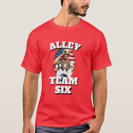 ボウリングチームスポーツノベルティALLEY TEAM SIX Tシャツ
