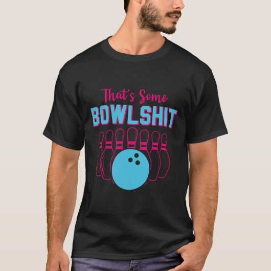 ボウリングチーム ボウラー 男女 ユニーク Tシャツ (正面)