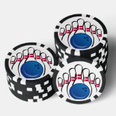 ボウリングデザインのポーカーチップ ポーカーチップ (積み重ね)