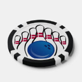 ボウリングデザインのポーカーチップ ポーカーチップ (シングル)