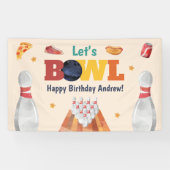 ボウリングバースデーパーティーバナー Let's Bowl 横断幕 (横)