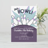 ボウリングバースデー招待状 招待状 (スタンド正面)