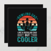 ボウリングパパ 招待状 (正面/裏面)