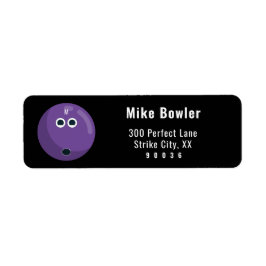 ボウリングパーソナライズされたボール住所 シール