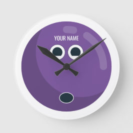 ボウリングパーソナライズされたボール ラウンド壁時計