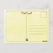 ボウリングパーティーお礼ポストカード ポストカード (裏面)