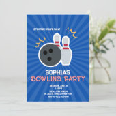 ボウリングパーティー招待状4 招待状 (スタンド正面)
