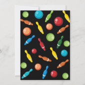 ボウリングパーティー招待 ハッピーバースデー少年招待 招待状 (裏面)