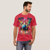 ボウリングピン仲間 Tシャツ (正面フル)