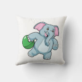 ボウリングボーリングでゾウ クッション (裏面)