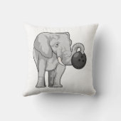 ボウリングボーリングでゾウ クッション (裏面)