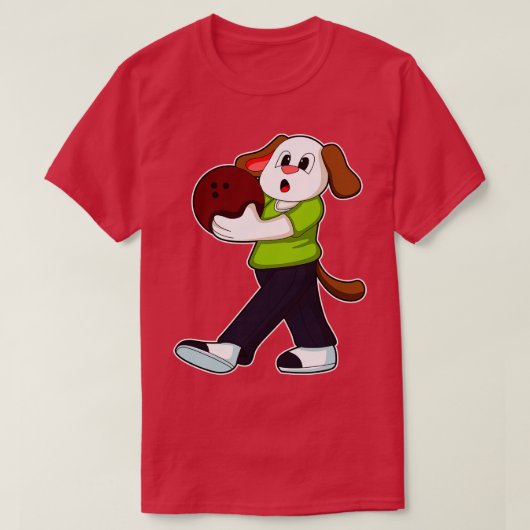 ボウリングボーリングで犬2 Tシャツ (デザイン正面)