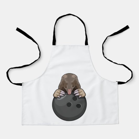 ボウリングボーリング付きモグラ エプロン (正面)