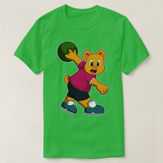 ボウリングボールでボーリングに耐える2 Tシャツ (デザイン正面)