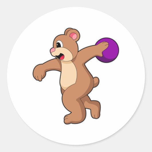 ボウリングボールでボーリングに耐える ラウンドシール (正面)