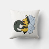 ボウリングボールでボーリングをする クッション (裏面)