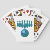 ボウリングボールとピンおもしろいスポーツ トランプ (裏面)