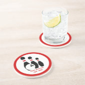 ボウリングボールとピンカスタムの コースター (側面)