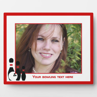 ボウリングボールとピンカスタムの フォトプラーク