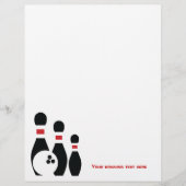 ボウリングボールとピンカスタムフライヤー (正面)