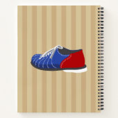 ボウリングボールとピンパーソナライズされた ノートブック (裏面)