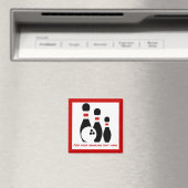 ボウリングボールとピンパーソナライズされた マグネット (インサイチュ (食洗機))