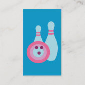 ボウリングボールとピン名刺 名刺 (裏面)