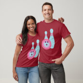 ボウリングボールとピン Tシャツ (ユニセックス)