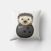 ボウリングボールとボーリングのハリネズミ クッション (裏面)