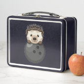 ボウリングボールとボーリングのハリネズミ メタルランチボックス (インサイチュ)