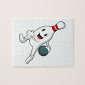 ボウリングボールのボーリングのボーリングピン ジグソーパズル (横)