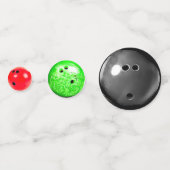 ボウリングボールをテーマにした誕生日パーティー紙吹雪 コンフェッティ (裏面)