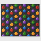 ボウリングボールクリスマスホリデーデコレーションスポーツ ラッピングペーパー (フラット)