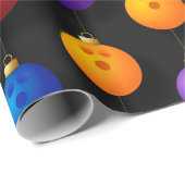 ボウリングボールクリスマスホリデーデコレーションスポーツ ラッピングペーパー (ロールコーナー)