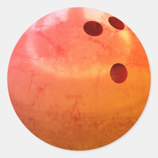 ボウリングボールチーム ラウンドシール (正面)