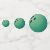 ボウリングボールデザインテーブル紙吹雪 コンフェッティ (裏面)