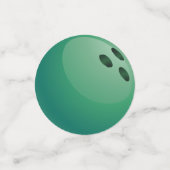 ボウリングボールデザインテーブル紙吹雪 コンフェッティ (スモール正面)