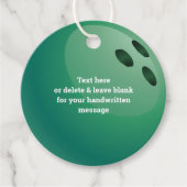 ボウリングボールデザインフアグリーカード フェイバータグ (正面)