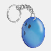 ボウリングボールバッグIDラベルまたはバックパックキーチェーン キーホルダー (正面左)