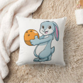 ボウリングボールボーリングのウサギ クッション (ブランケット)