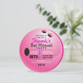 ボウリングボールラウンドバルミツワーパーティの招待状 招待状 (スタンド正面)