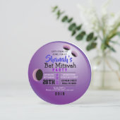 ボウリングボールラウンドバルミツワーパーティの招待状 招待状 (スタンド正面)