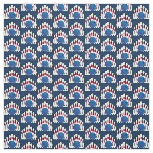 ボウリングボール及びピンデザイン布 ファブリック (見本)