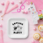 ボウリングボール及びピン ペーパープレート (パーティー)