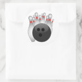 ボウリングボール及び10ピン ラウンドシール (バッグ)